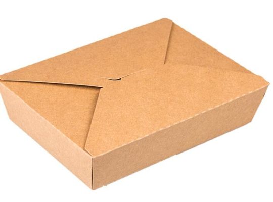 กล่องอาหารกลางวันกระดาษไก่ทอด Takeaway สี่เหลี่ยม 900ml