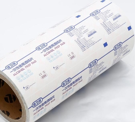 กระดาษห่อของขวัญแอลกอฮอล์ Prep Pad ในม้วนที่ใช้กับเครื่องบรรจุภัณฑ์อัตโนมัติ