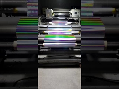 โฟลม Glitter สี 18um Holographic Bopp, โฟลม BOPP สูงแสงแนวราบ สําหรับบรรจุยา