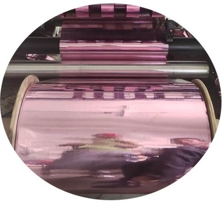 ฟิล์ม PVC โลหะสําหรับสัตว์เลี้ยง ฟิล์ม Twist สําหรับการบรรจุของหวาน ฟิล์มบรรจุของหวานโลหะ