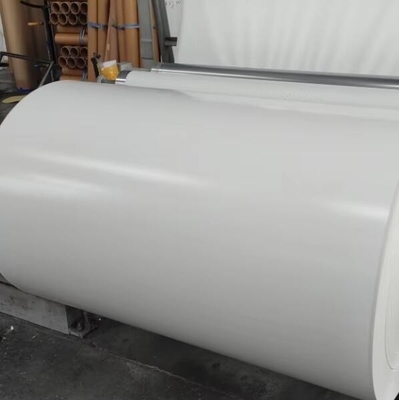 กระดาษผนัง PU สีขาวสีแข็ง ขาวสําหรับหลังของพลาเวอร์และแผ่น MDF กระดาษตกแต่งสําหรับเฟอร์นิเจอร์