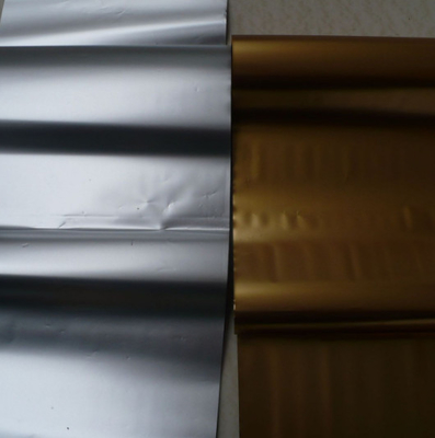 ฟิล์มโปรพีเลนโลหะสี / ฟิล์ม CPP อลูมิเนียม Mylar ที่สะท้อนแสง