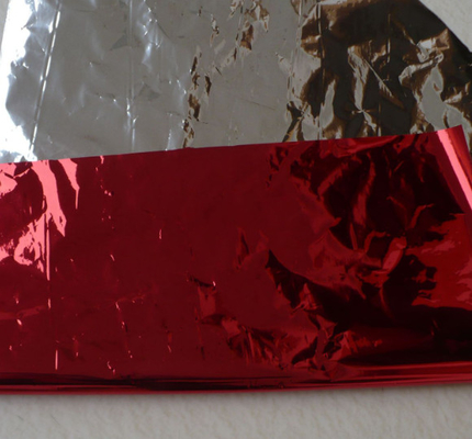 ฟิล์มโปรพีเลนโลหะสี / ฟิล์ม CPP อลูมิเนียม Mylar ที่สะท้อนแสง