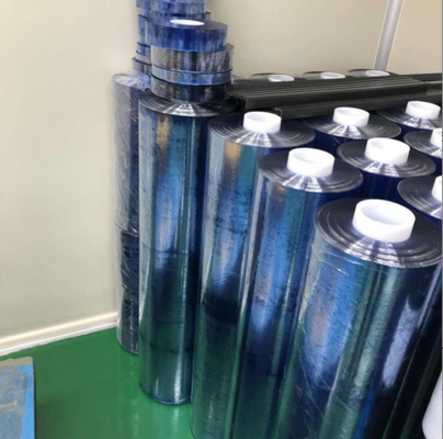 0.25 มิลลิเมตร สะอาด นุ่มบาง Packaging PVC ฟิล์มสําหรับ Tote ถุงและผ้าปู