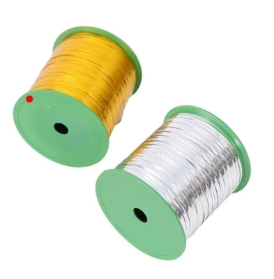 8 ซม. สปูลโลหะ ทอง Twist Tie สําหรับขนมและของขวัญ Twist Ties สําหรับการบรรจุขนม