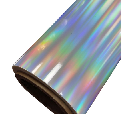 โฟลม Glitter สี 18um Holographic Bopp, โฟลม BOPP สูงแสงแนวราบ สําหรับบรรจุยา