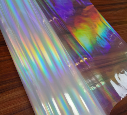 โฟลม Glitter สี 18um Holographic Bopp, โฟลม BOPP สูงแสงแนวราบ สําหรับบรรจุยา