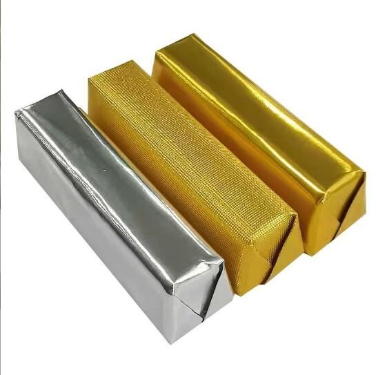ผงกระดาษอลูมิเนียมฟอยล์ลามิเนียมสีทับทิม สําหรับบรรจุช็อกโกแลต